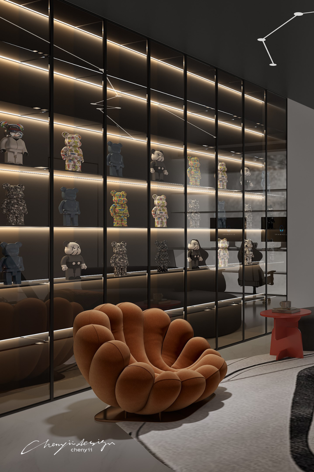 蓝调时刻 · 法式优雅与极简主义的完美融合丨中国洛阳丨忱意空间设计研究室-23