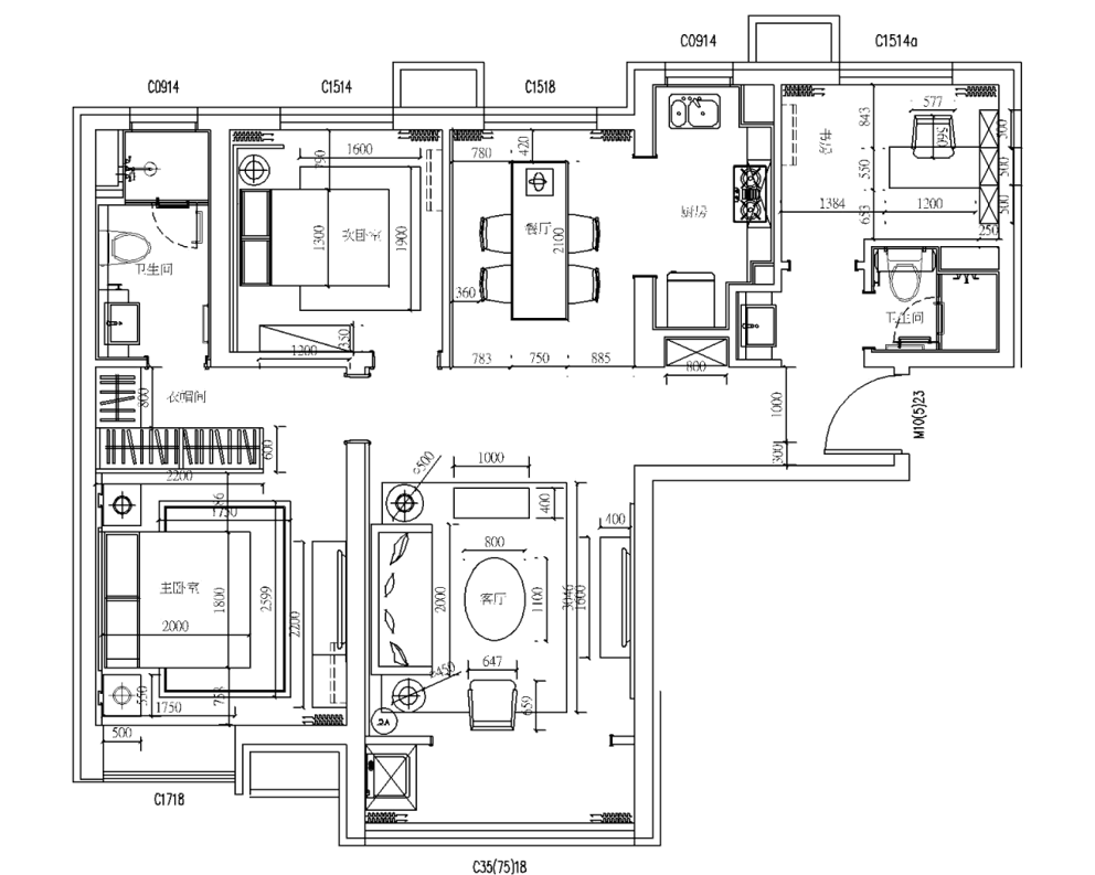 京津新城双户型，新中式与轻奢风的人居空间探索-74