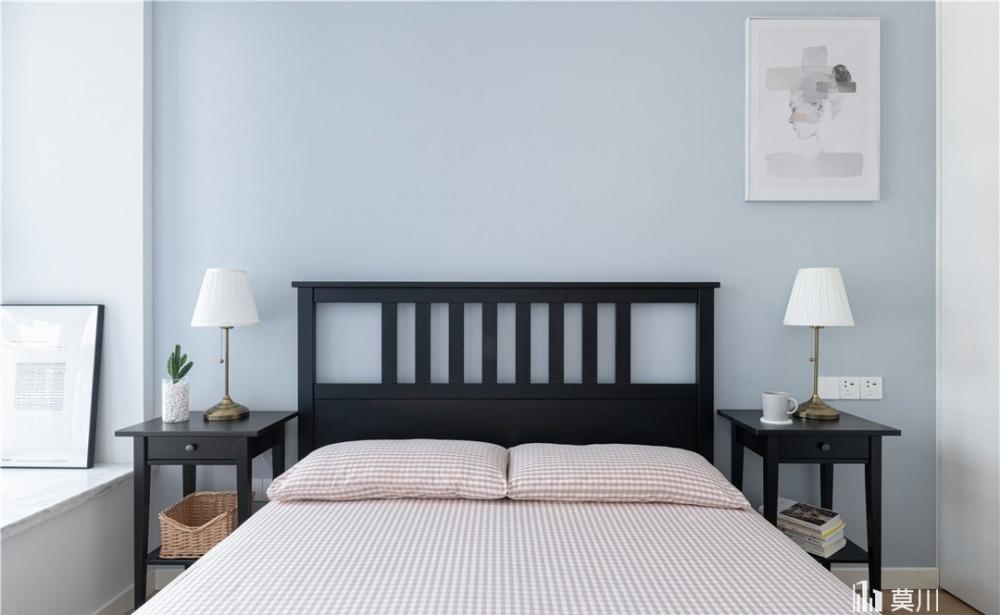 莫川设计丨平层北欧风 | 简约黑白灰,致敬悠闲生活-27