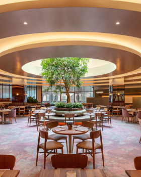 希尔顿逸林酒店用餐区,蒙特利尔丨加拿大蒙特利尔丨Atelier Zébulon Perron事务所