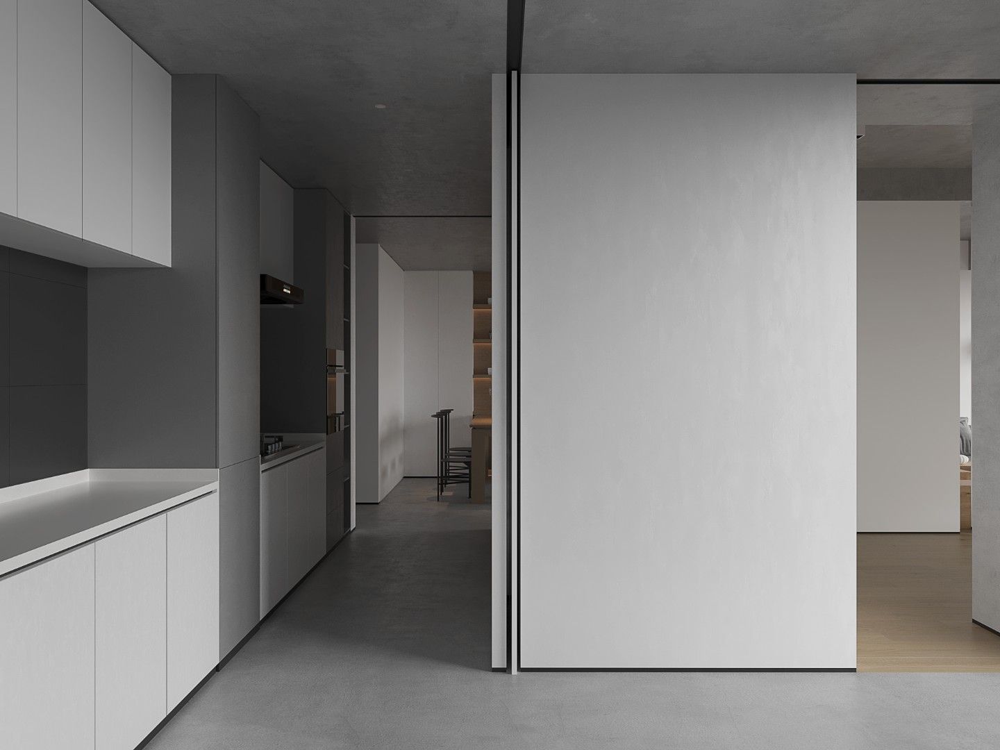 现代灰白空间设计-9