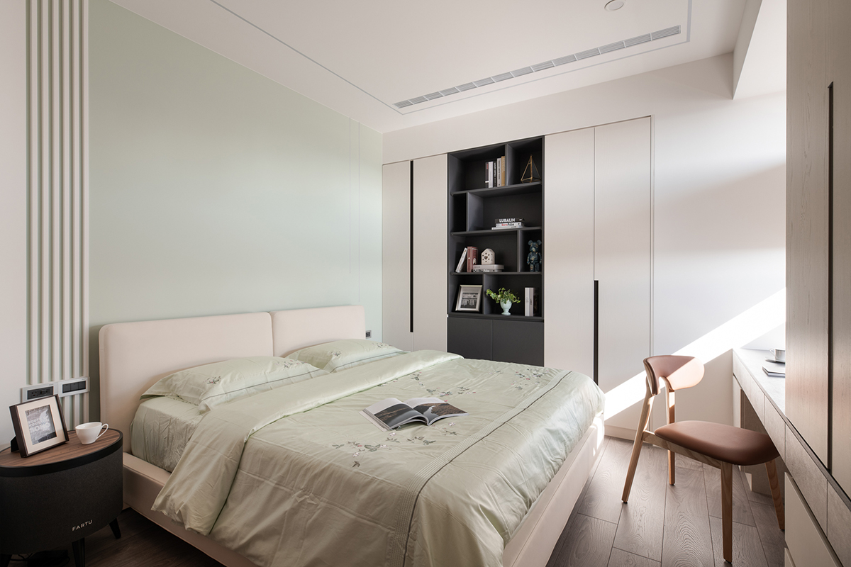 家装设计案例鉴赏——现代简约风度假感三居室-30