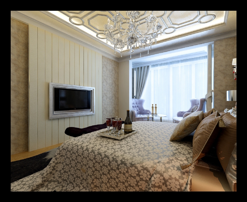 【上海实创装饰】誉品谷水湾三居室简欧风格装修设计-7