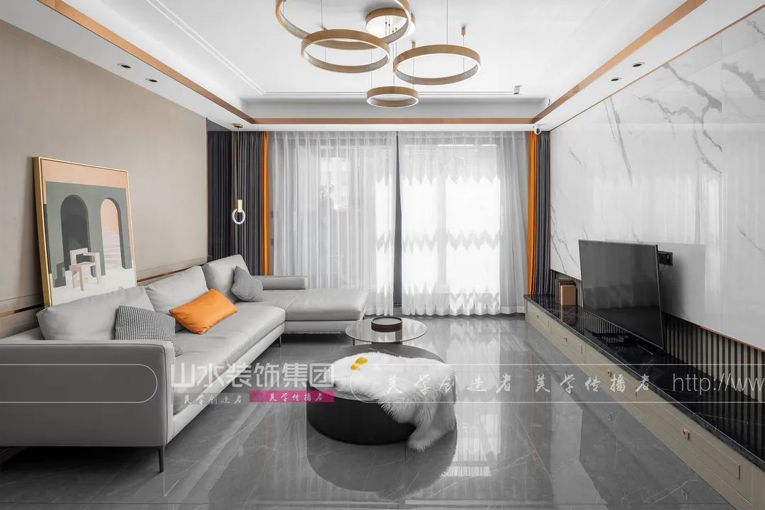 悦湖山院现代轻奢家居设计丨李森-29