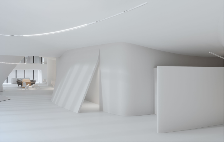 深白 · 国际单位办公楼室内设计丨象蝶设计-9