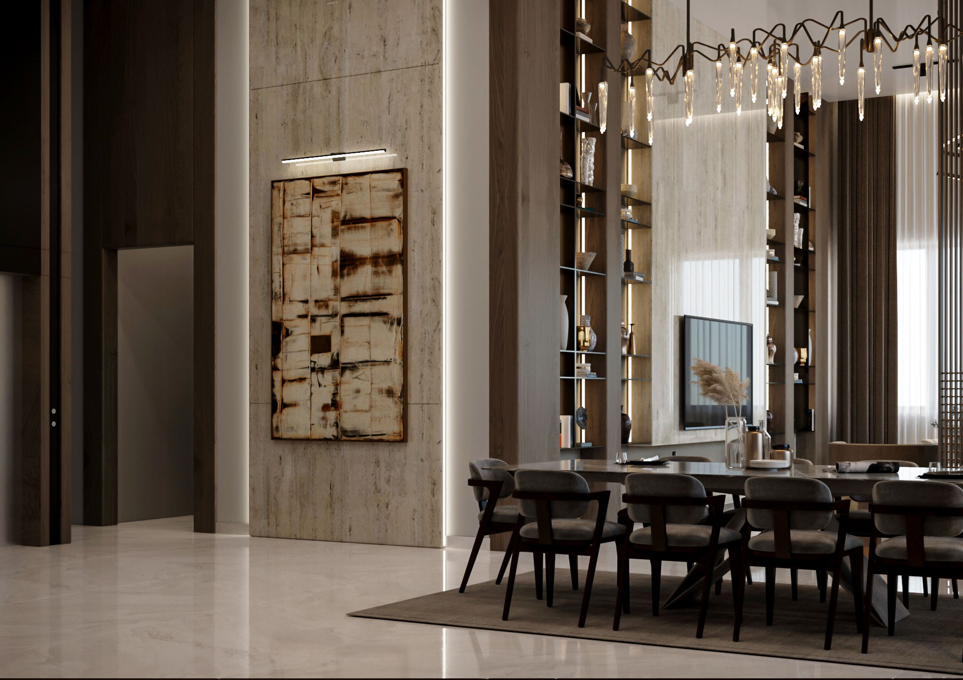 与用餐的侘寂风格一起生活丨Ghanem 设计工作室-12