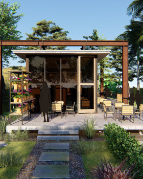 兰花咖啡馆和住宅丨越南丨Nanut Design