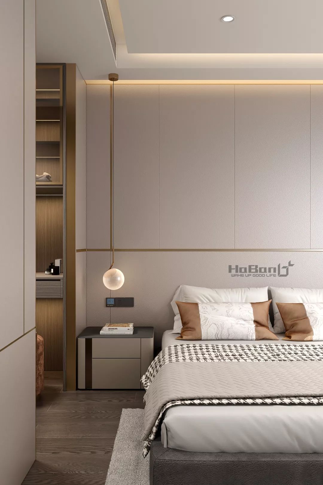 现代咖色家居,温馨舒适空间-24