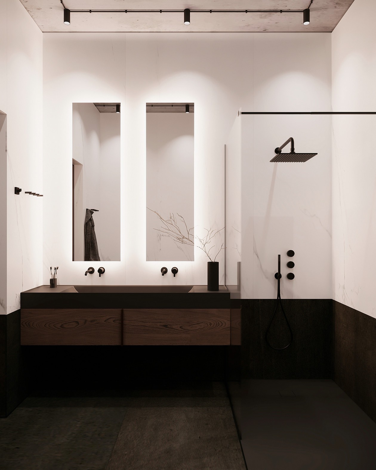 65㎡灰色系公寓设计 打造干练高级的空间-21