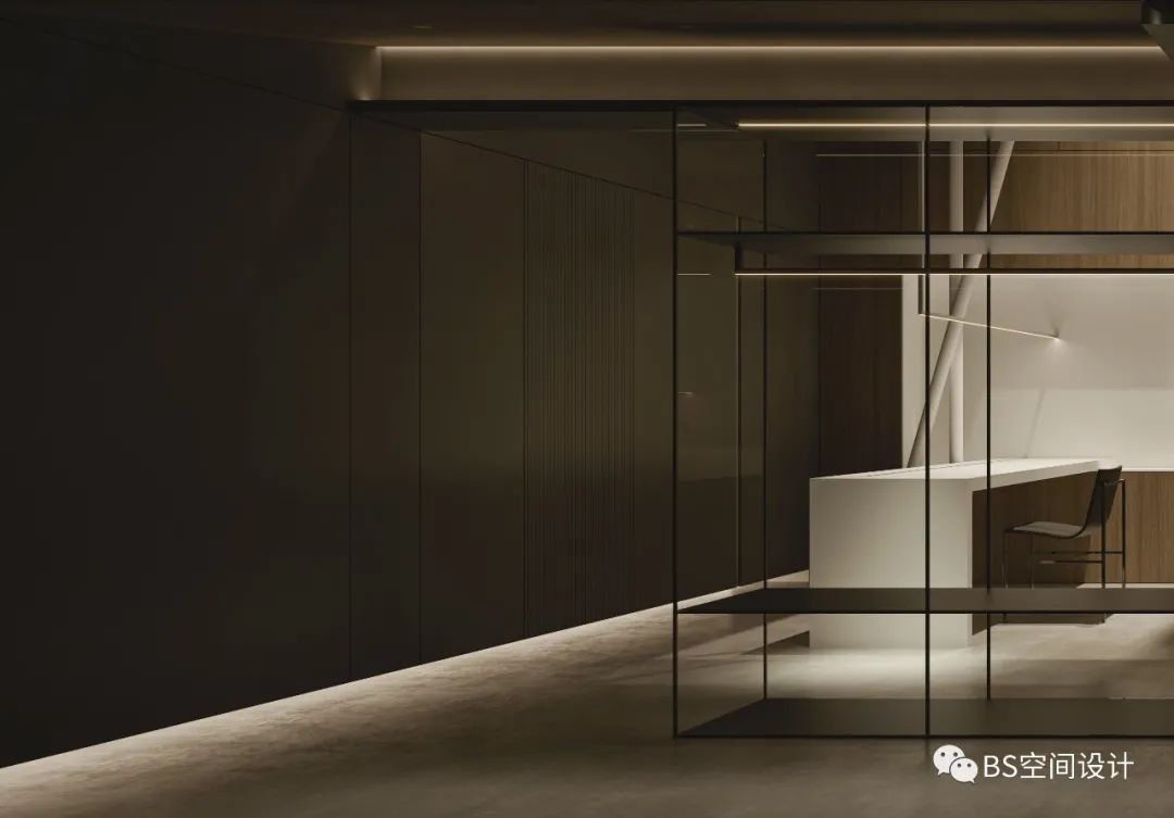 上海樾山半岛别墅 | 黑白灰与木元素的地下空间重构-33