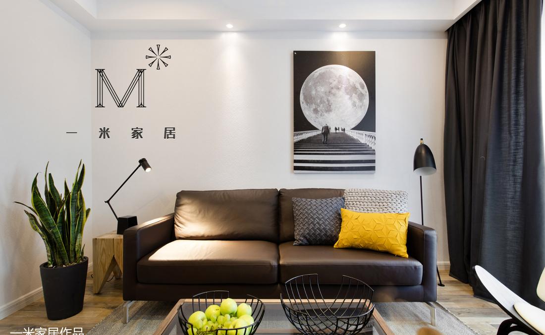 公寓丨【一米家居】 ◣赏味黑白◥ 89㎡现代-3