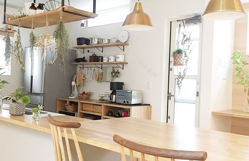 无印生活宅 | 厨房空间与绿植的完美融合-6