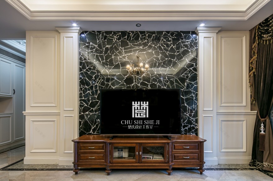 【楚氏设计优品推荐】复古蓝调 芜湖•金域蓝湾-5