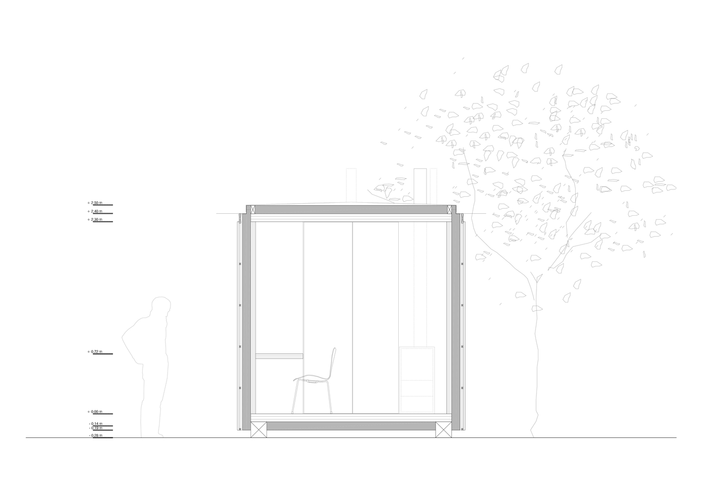 西班牙文化遗址旁的可逆式木钢展馆-65