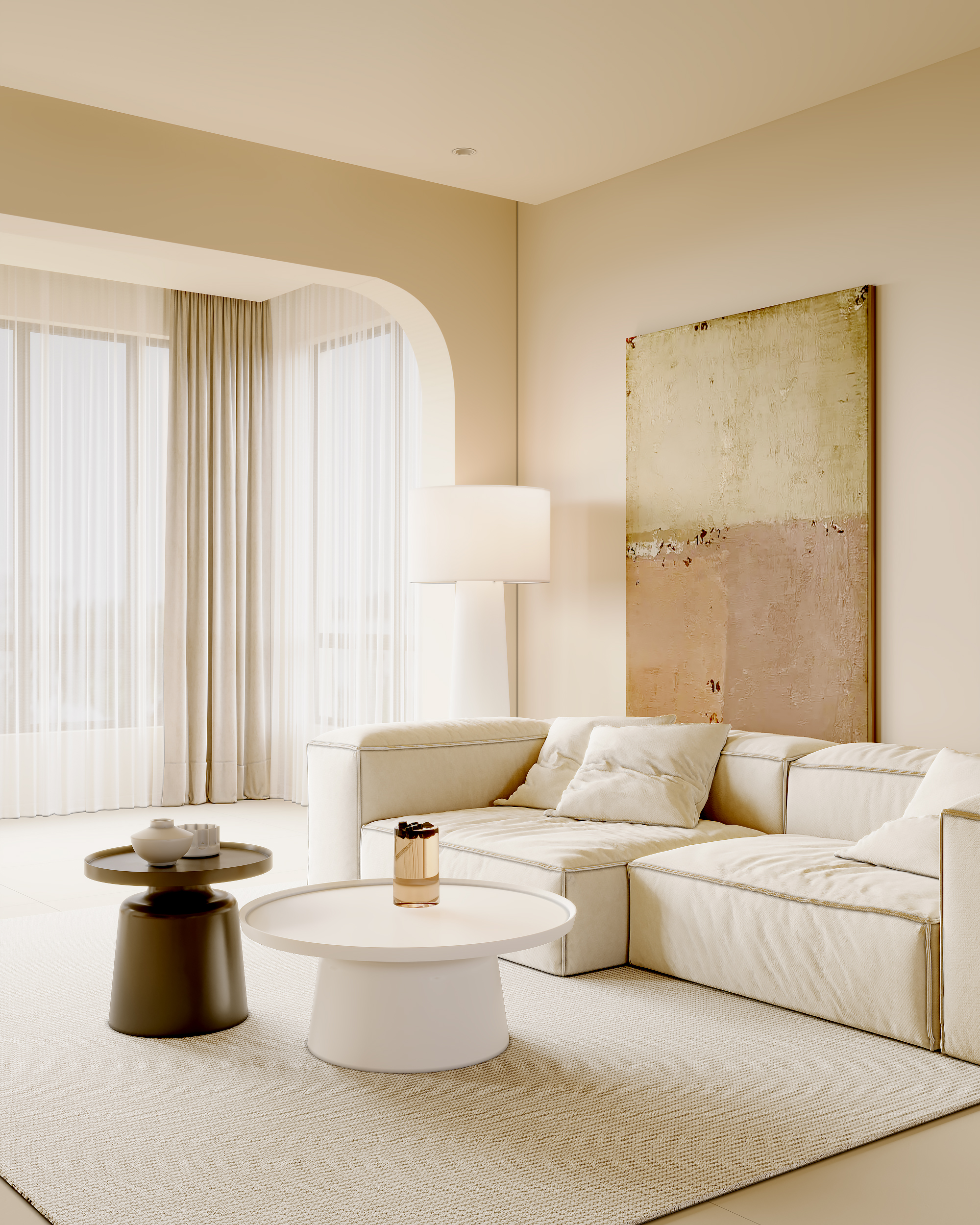 暖色别墅空间-14