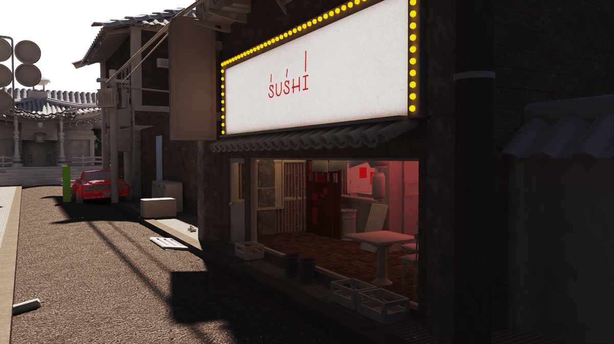 日本风情商业街区设计丨Anastasiya Gushchina-7