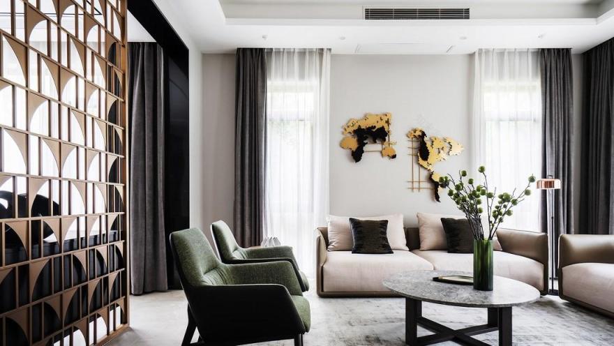 简约大气,四口之家的开放式设计-0