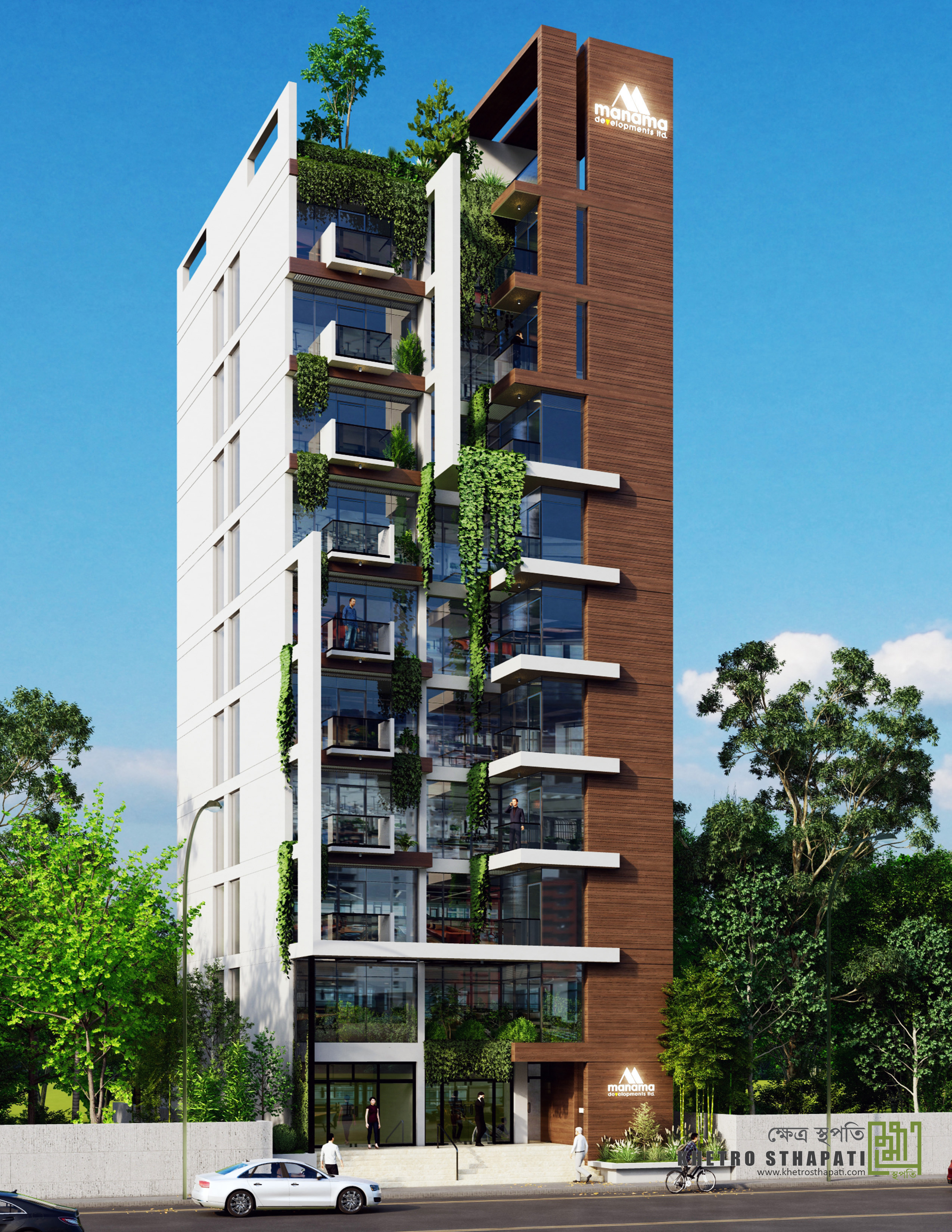 10 层（G+9）混合用途建筑设计丨孟加拉国达卡丨Khetro Sthapati-6