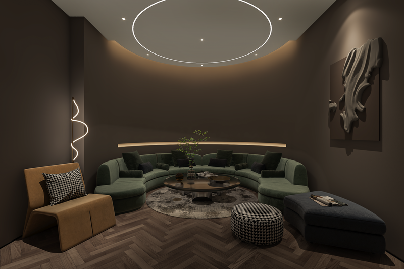 江南嘉悦现代极简设计 感受色彩变化之美-8