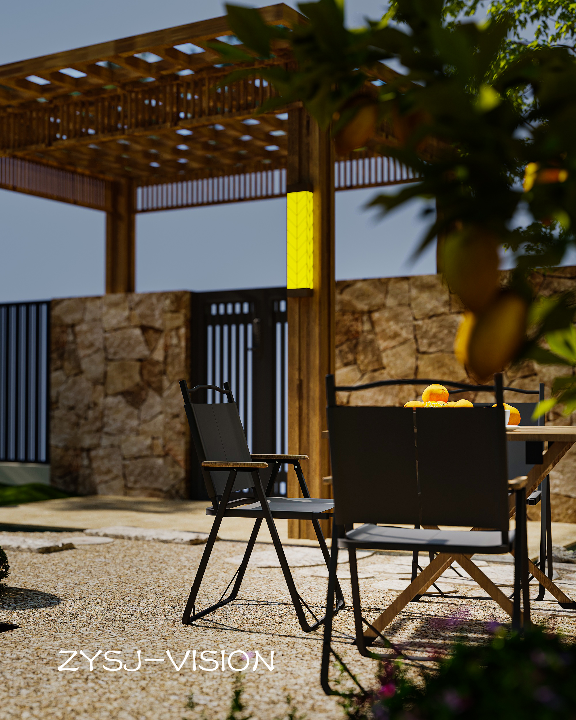 新中式禅意庭院-4