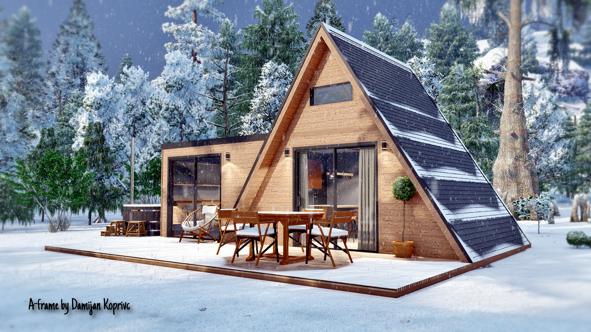 A frame house A34 .. 34m2-1