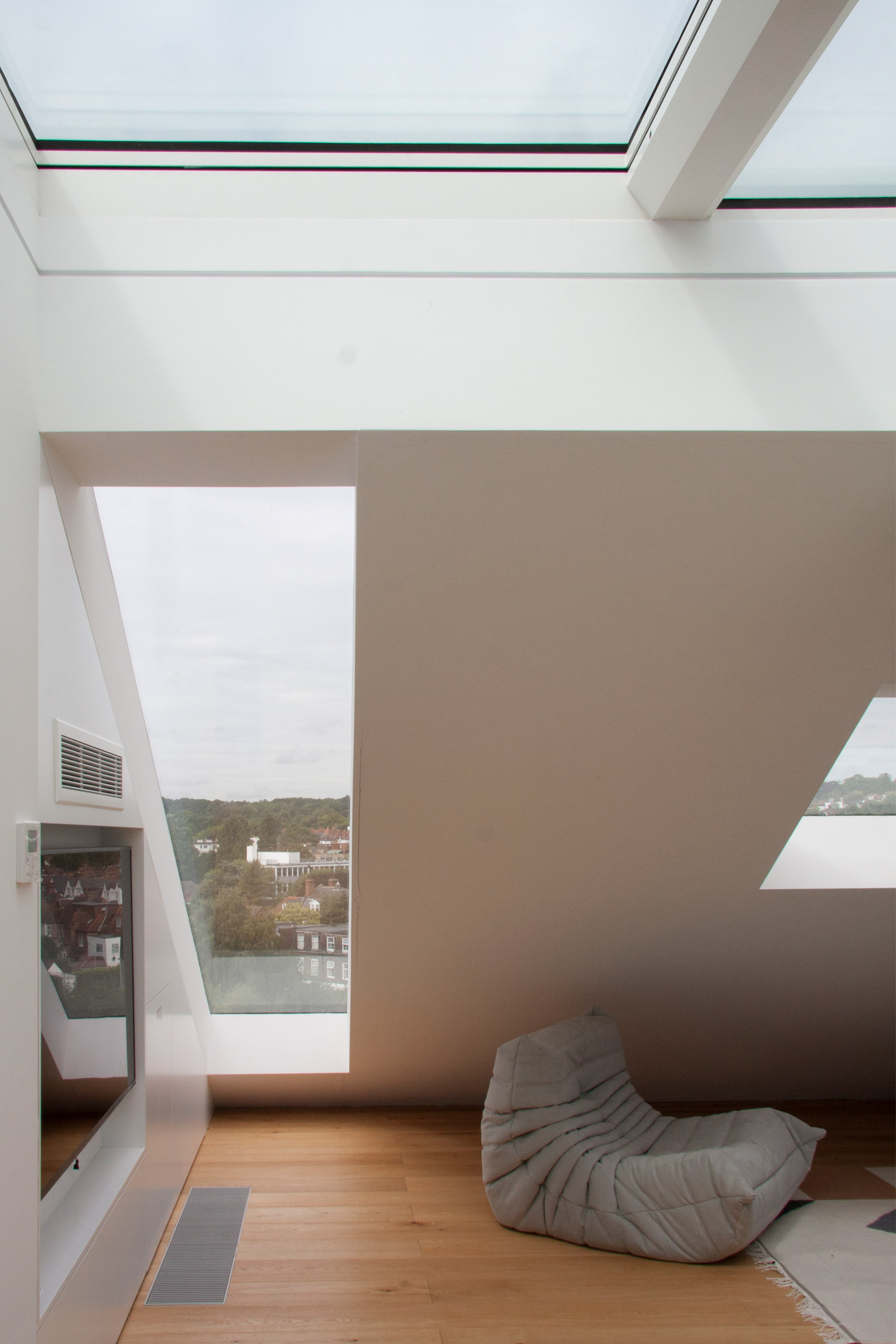 Shelving units and concealed doors compartmentalise London home-19