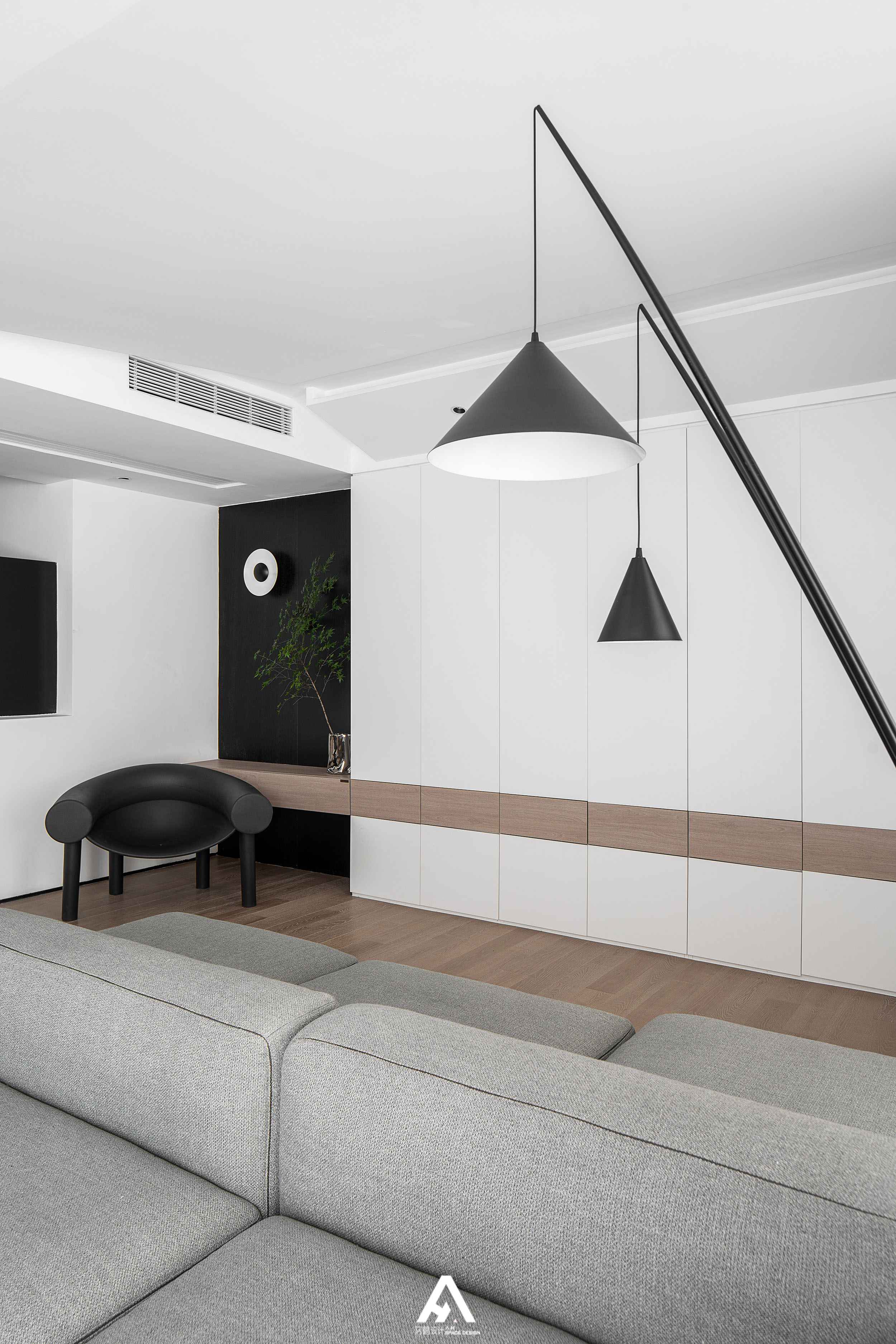 黑白分明的家丨中国南昌丨南昌阿鹤设计工作室-21