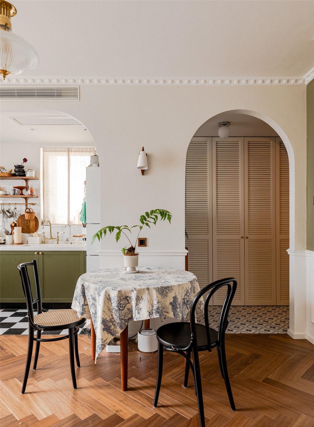 复古绿调优雅独居-24