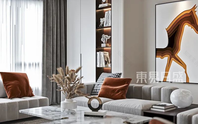 220㎡现代私宅设计,与光同辰,流动、交互的生活空间-34