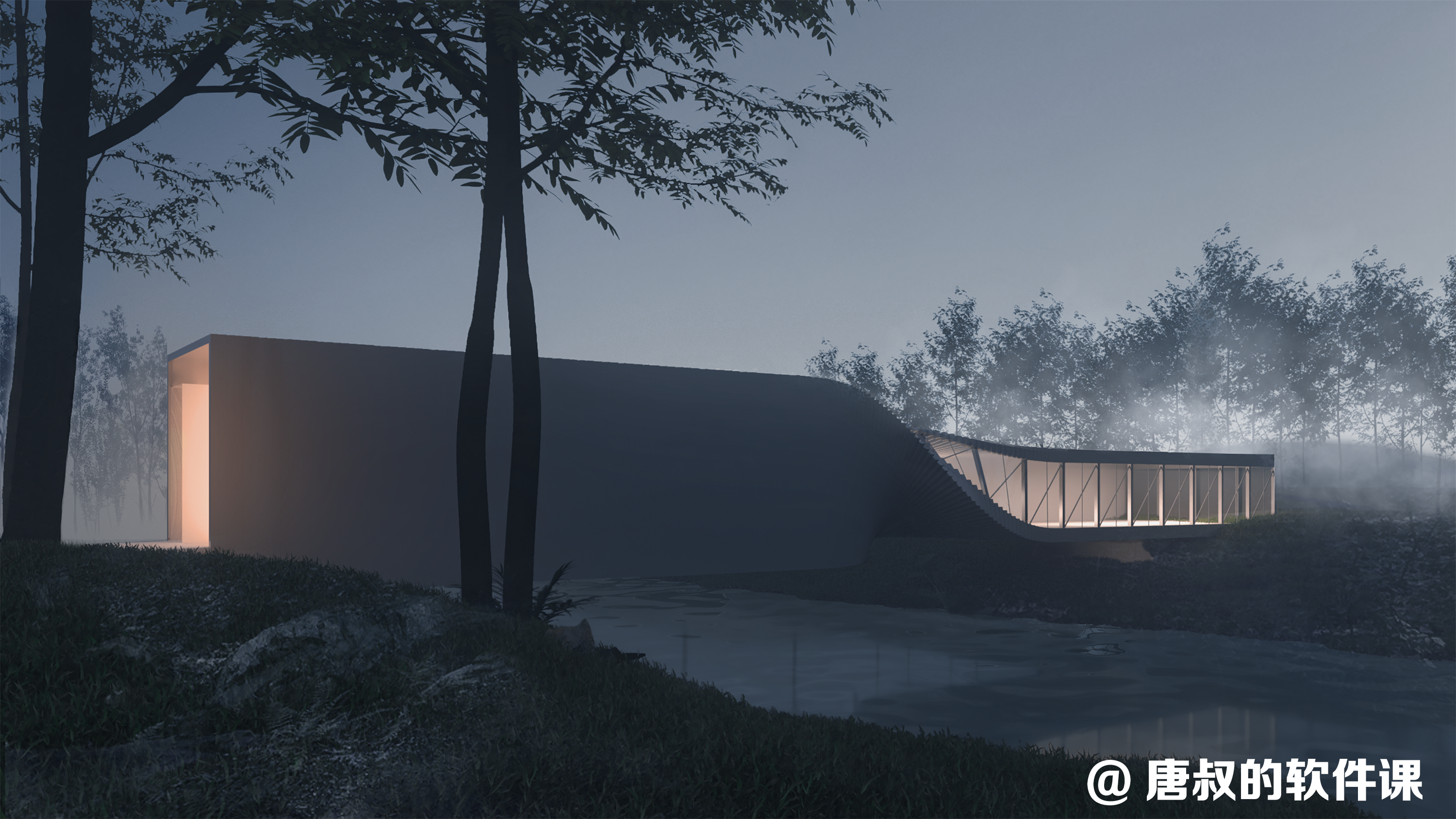 Kistefos Museum by BIG—写实渲染效果图-4