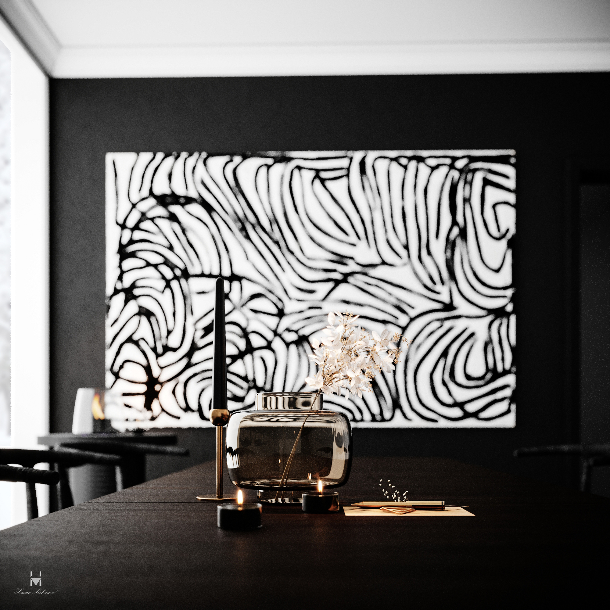 黑色餐厅丨Hassan Mohamed-7