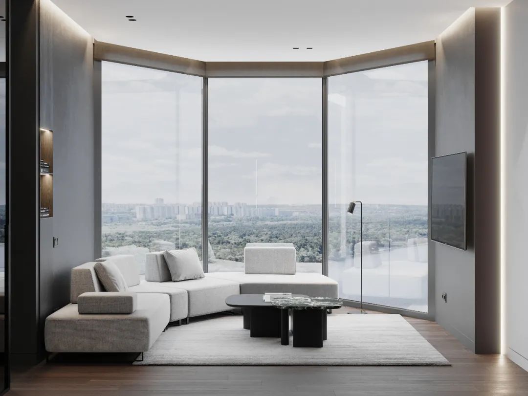 超大落地窗，全开放起居空间，这样的一居室，真的爱了！-0
