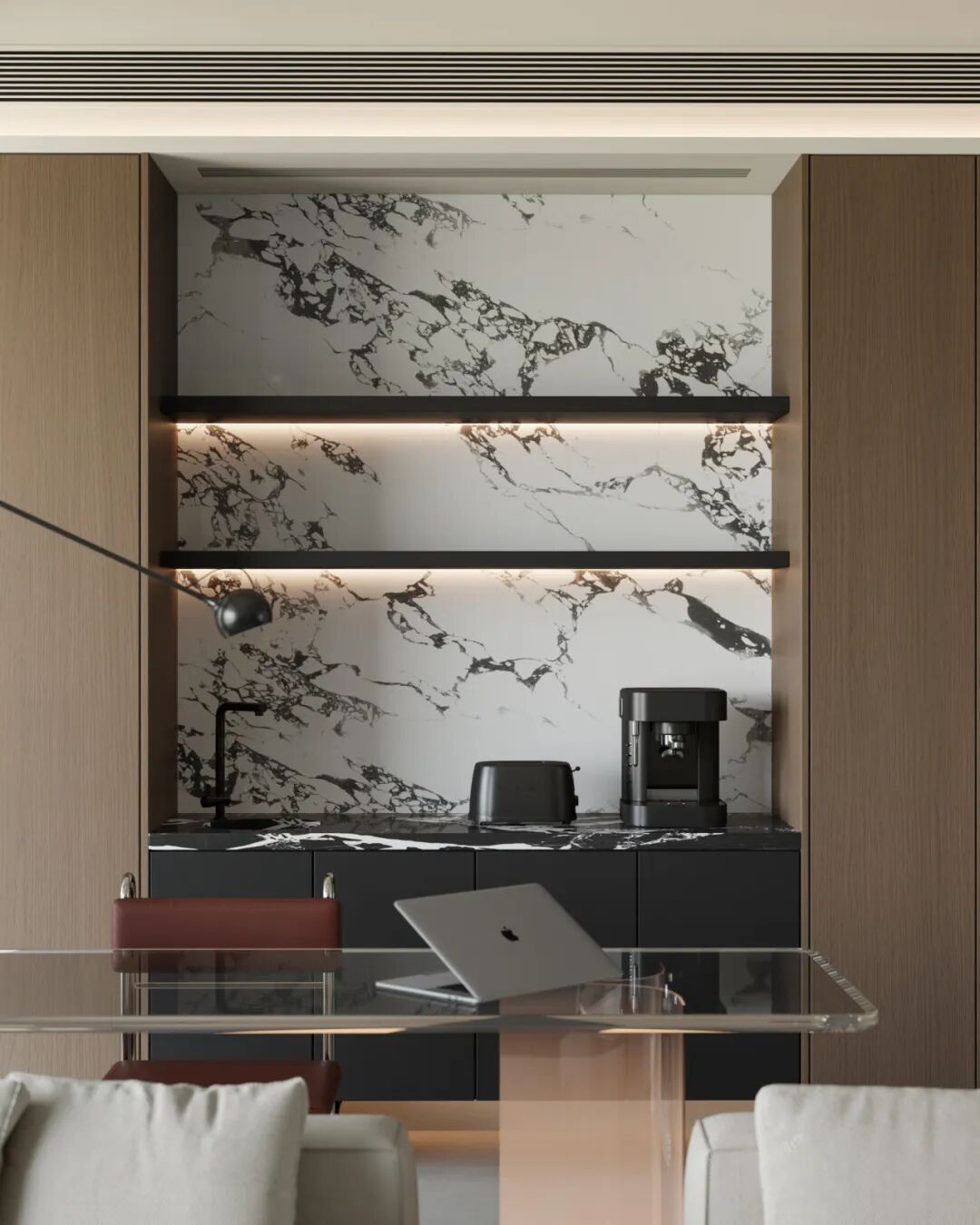 150㎡现代简约丨卓悦城·天阔丨中国湖南丨纵向·空间设计-14