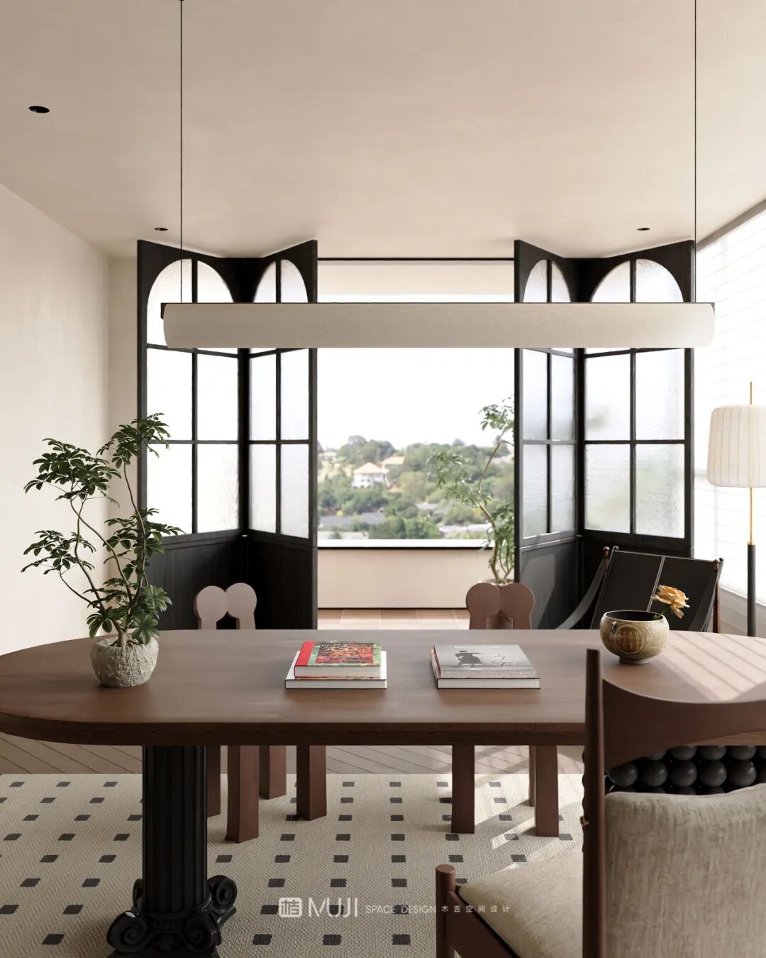 木吉新作｜在四层侘寂别墅中，寻找时光沉淀的诗意栖居-0