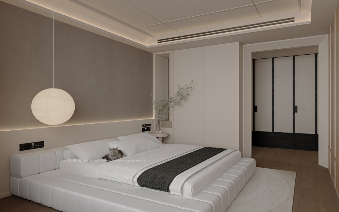 得间设计丨精装改法式婚房，将时光浸润在260㎡的质感新居里-129