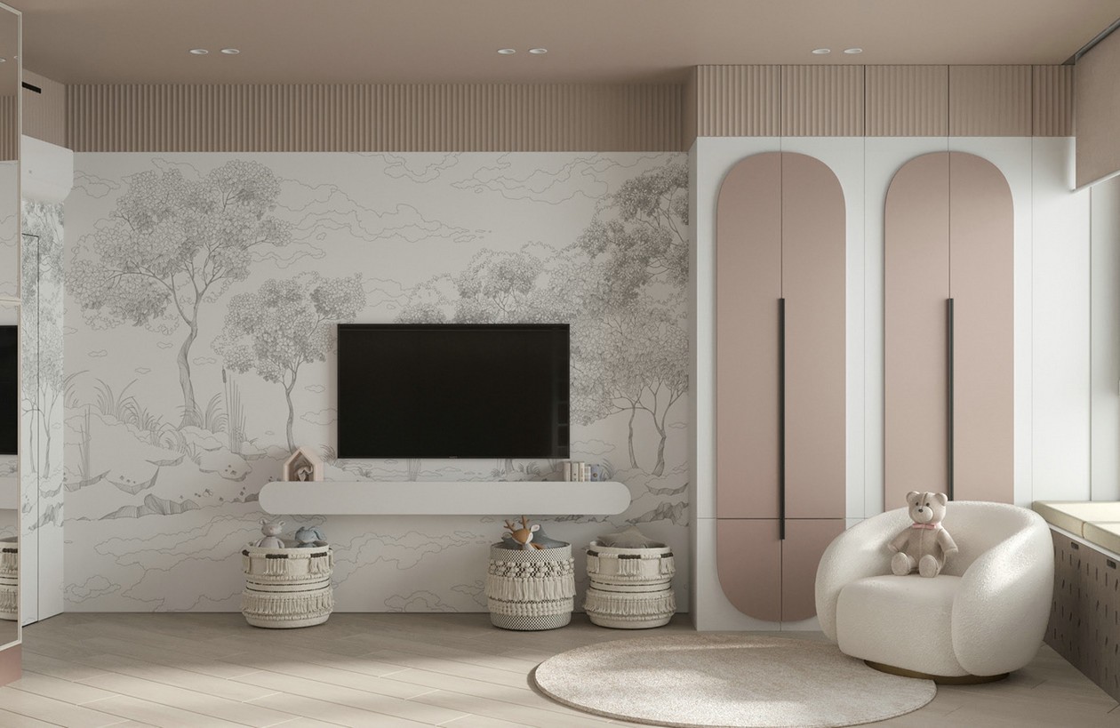 原木与绿色清新惬意居住空间-29