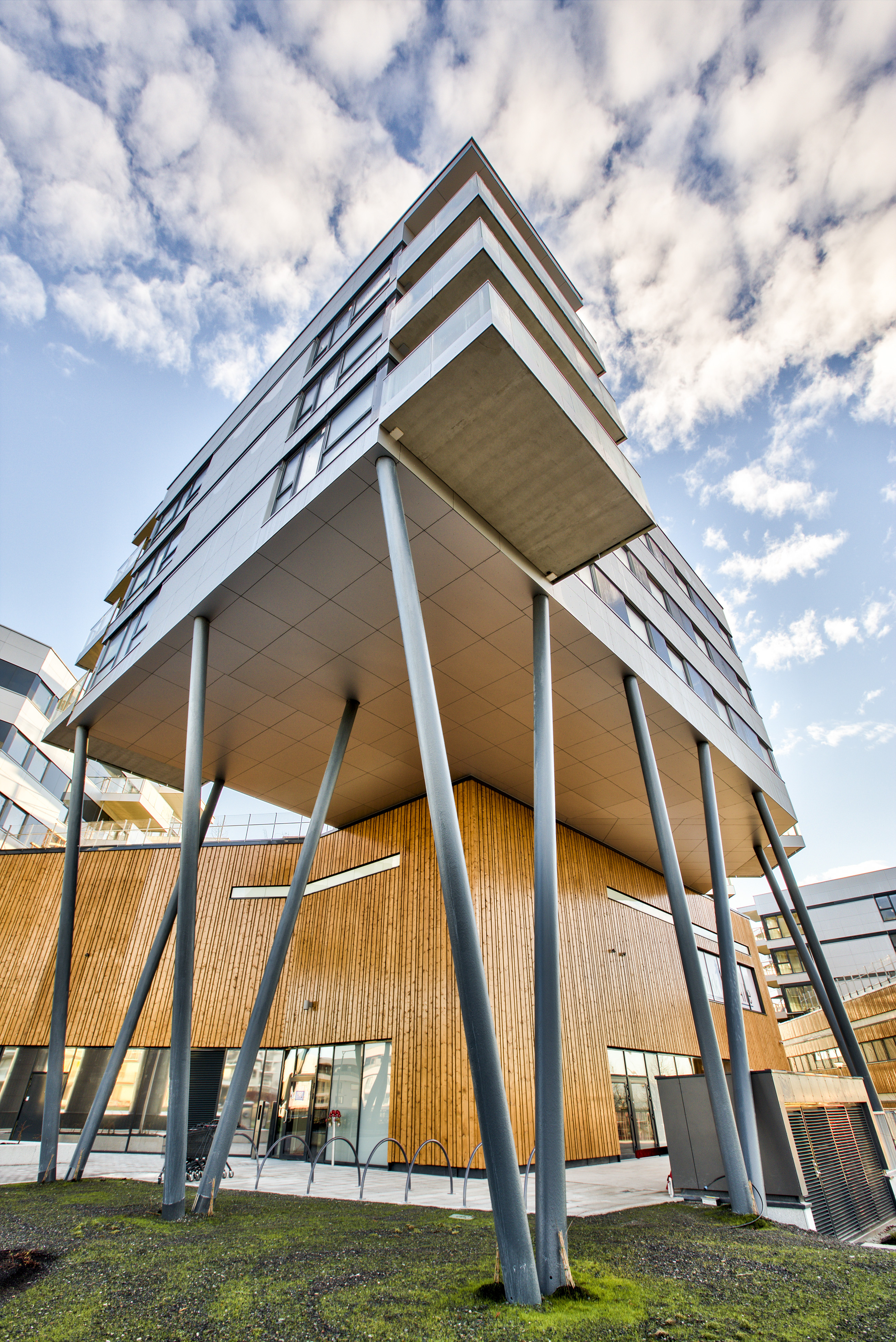 挪威 Fornebu S 环保购物住宅中心-21