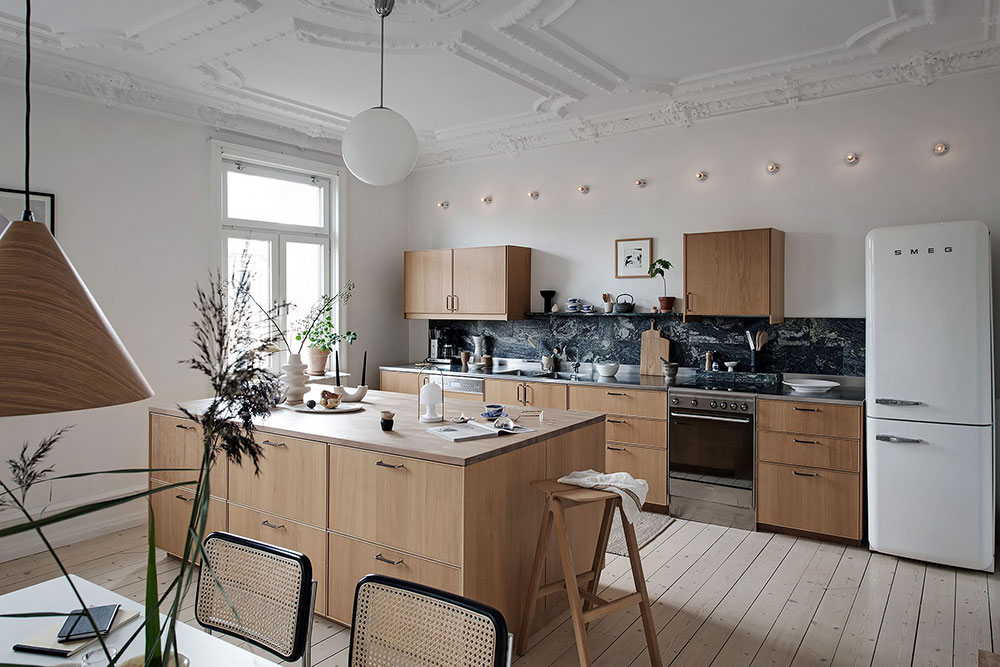 斯德哥尔摩时尚对比风格的美丽公寓-17