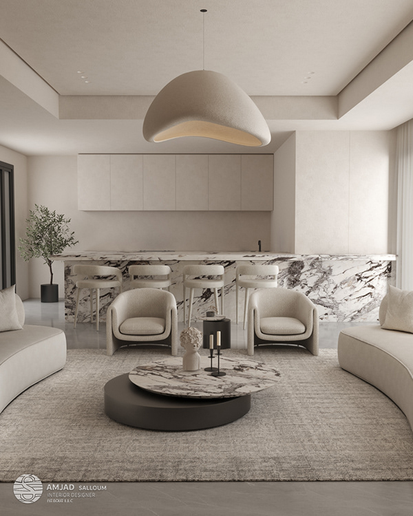 简约客厅室内设计丨阿联酋迪拜丨Creiatv Desractor 团队-12