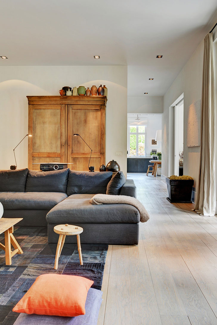 比利时现代乡村风家居设计，自然材料营造舒适氛围-14