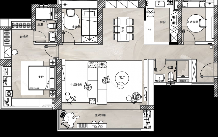 中交四航·珠江春丨OPS观致设计(室内),深圳市蜜尔室内艺术设计有限公司(陈设)-119