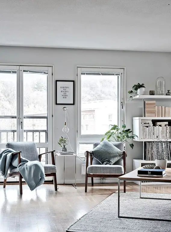 "弧形窗封闭的独特阳台 | Scandinave 风格公寓设计"-10