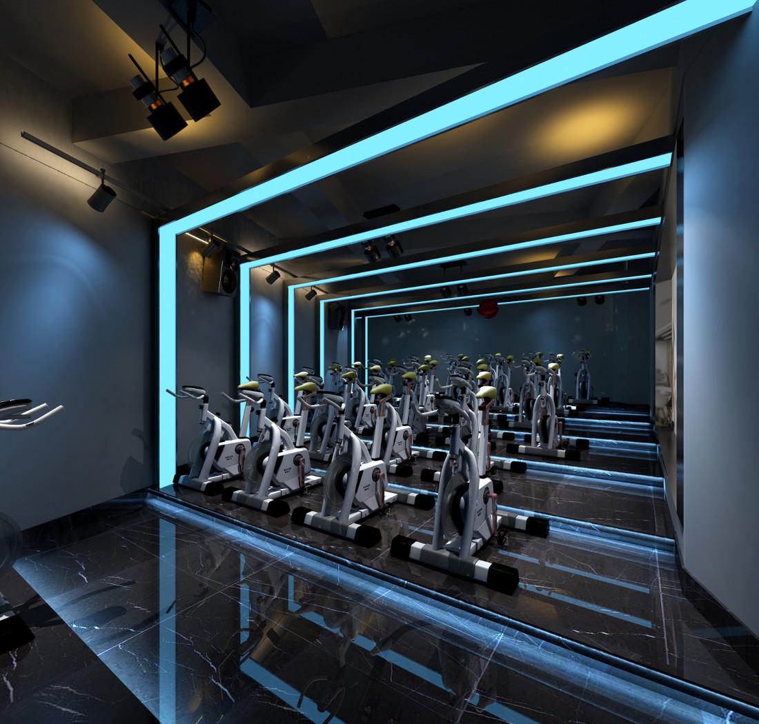 动感单车室里的前厅设计-7