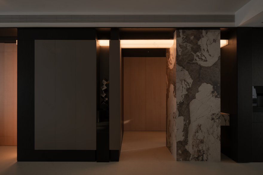 逅界空间设计|暗调里的松弛感-40