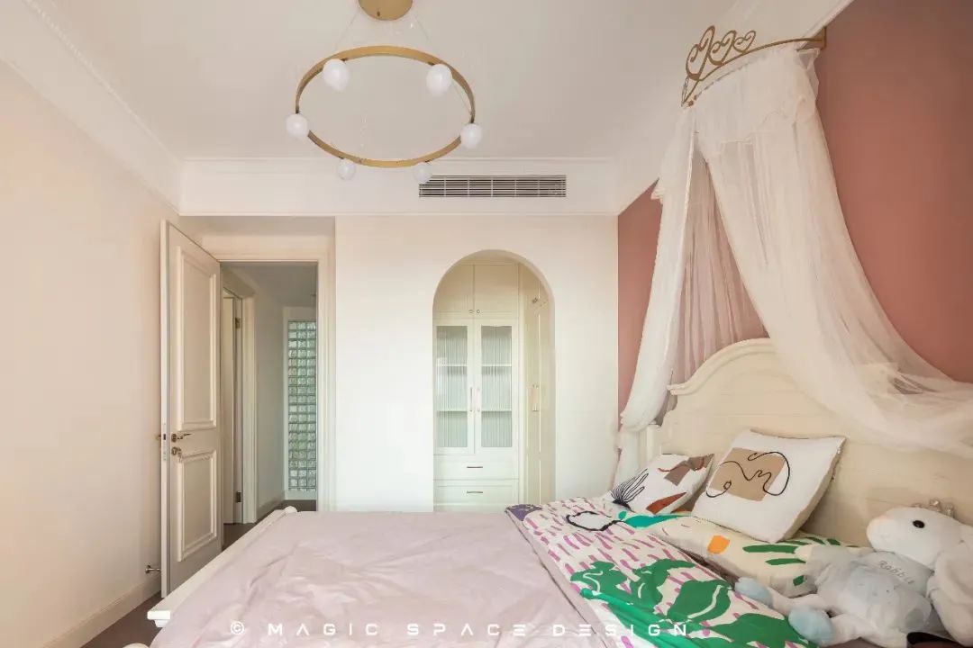 法式奶油风平层丨麻吉家装定制-36