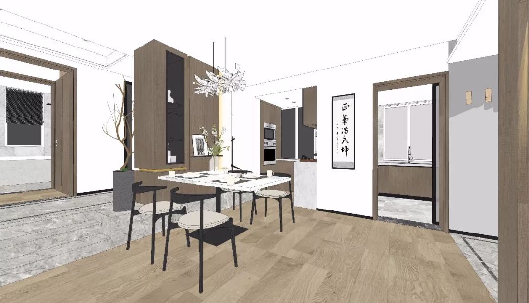 南京清新家园现代新中式家居设计-23