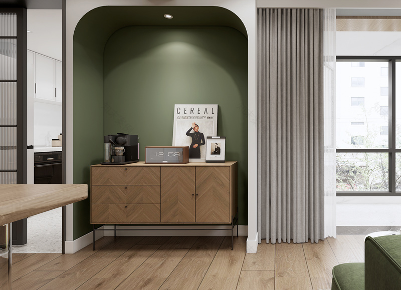 深圳好景豪园原木绿意空间丨中国深圳丨金戈铭创空间设计-14