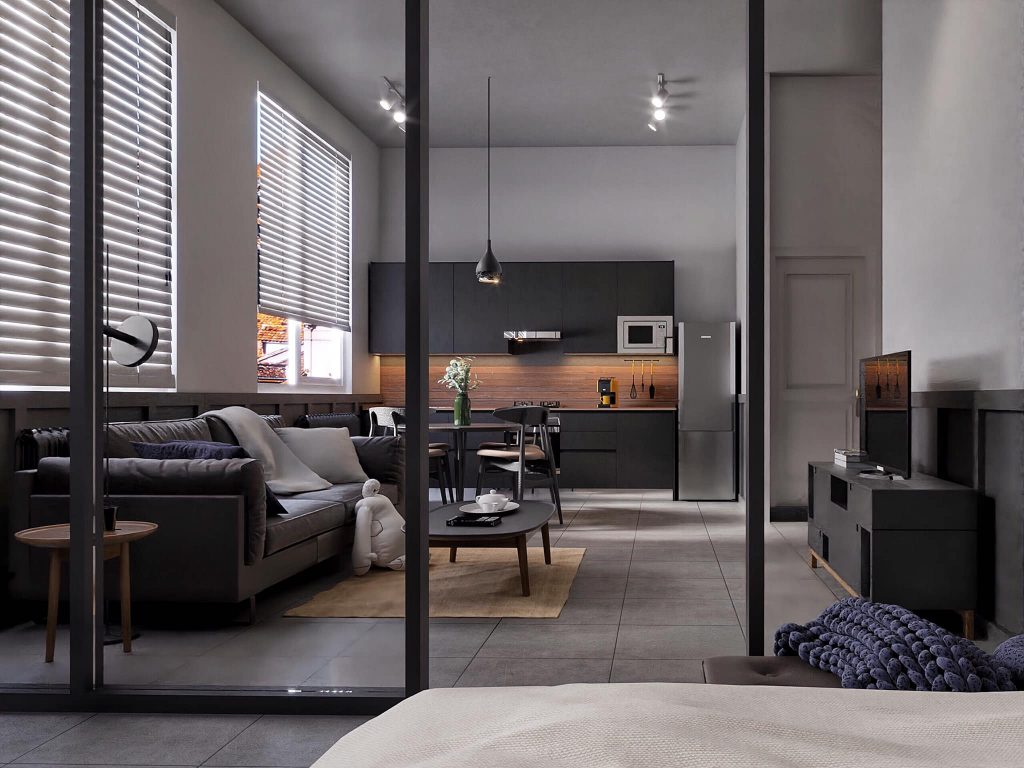 4207 Interior Apartment Scene Sketchup Model-3