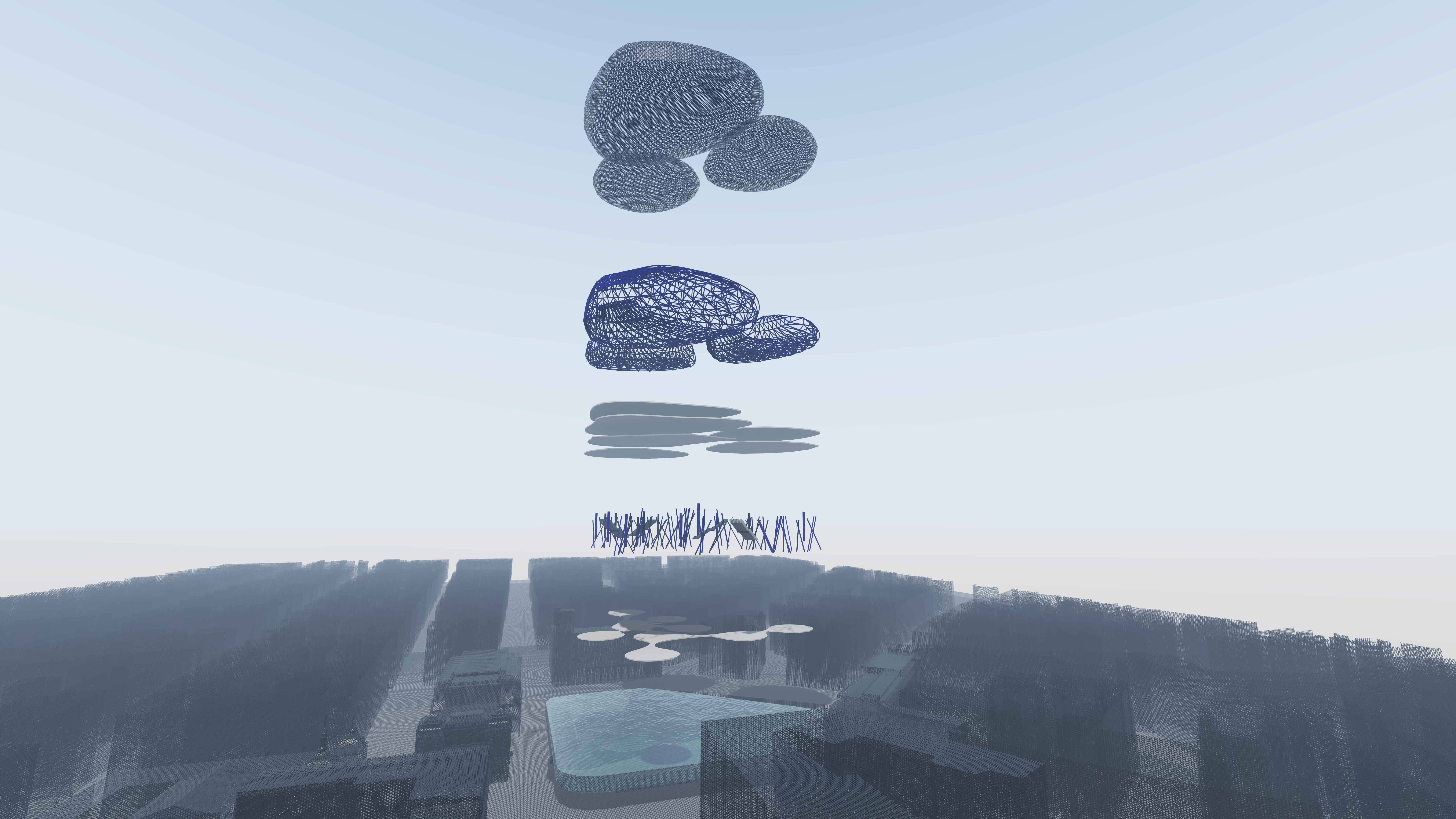 Studio project 12. Two sides of a square sound barrier.-7