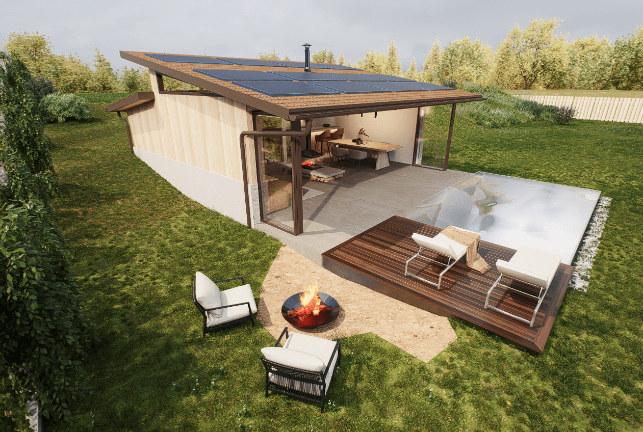 40 m² Relax House | Minimal Wooden Retreat-9